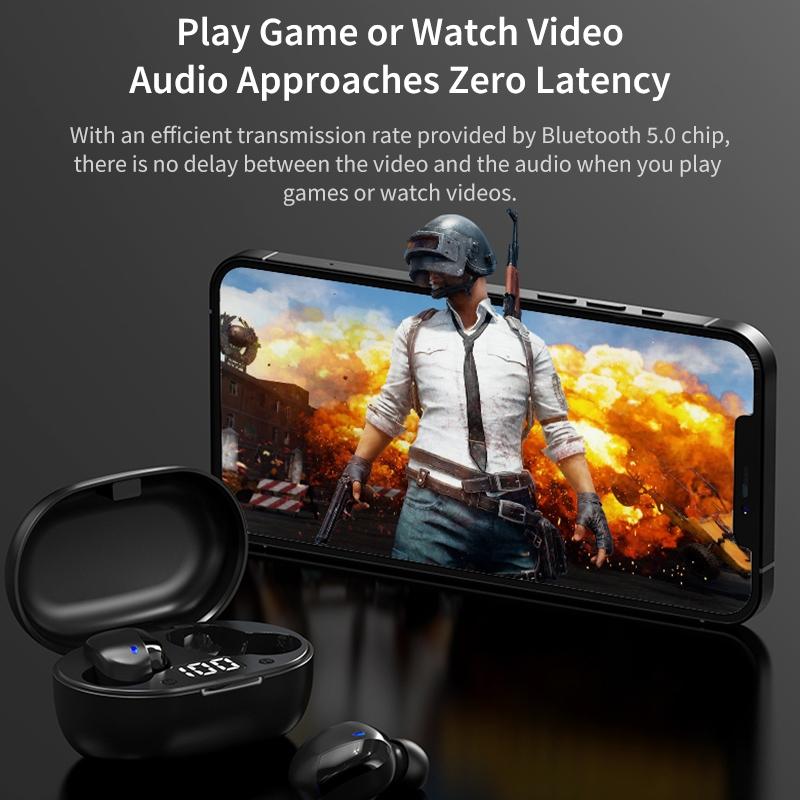 Mini Bluetooth Earphones with Magnetic Charging Box - Eb62 9