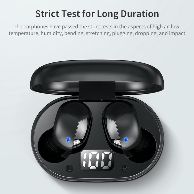 Mini Bluetooth Earphones with Magnetic Charging Box - Eb62 12