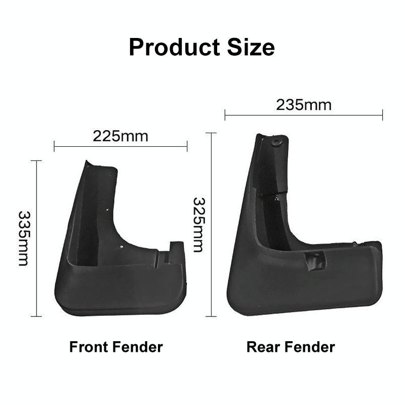 For Mitsubishi Outlander 2015-2019 4Pcs / Set Car Auto Soft Plastic Splash Flaps Fender Guard 4