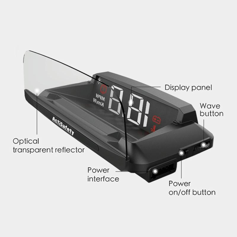 3.7 Inch Car Obd Hud Engine Failure Water Temp & Voltage Alarms 4