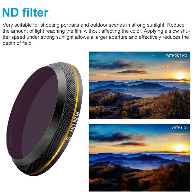 Gold Edge Hd Lens Filter for Dji Inspire 2 / X4s Drone 5
