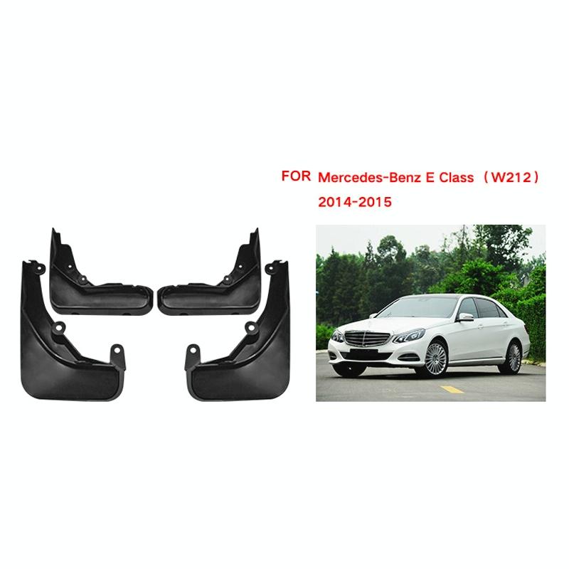 For Mercedes-Benz E-Class 2014-2015 4Pcs / Set Car Auto Soft Plastic Splash Flaps Fender Guard 3