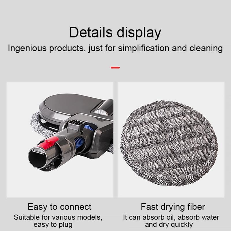 2-pack Mop Cleaning Cloths for Dyson X001 Mop Head 5