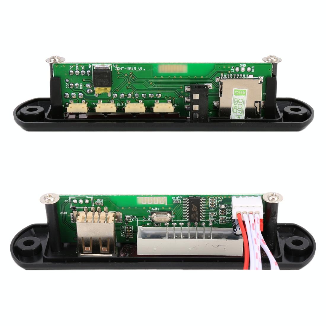 12V Car Audio Bluetooth Mp3 Decoder Board - Fm Radio Tf Usb Aux 5