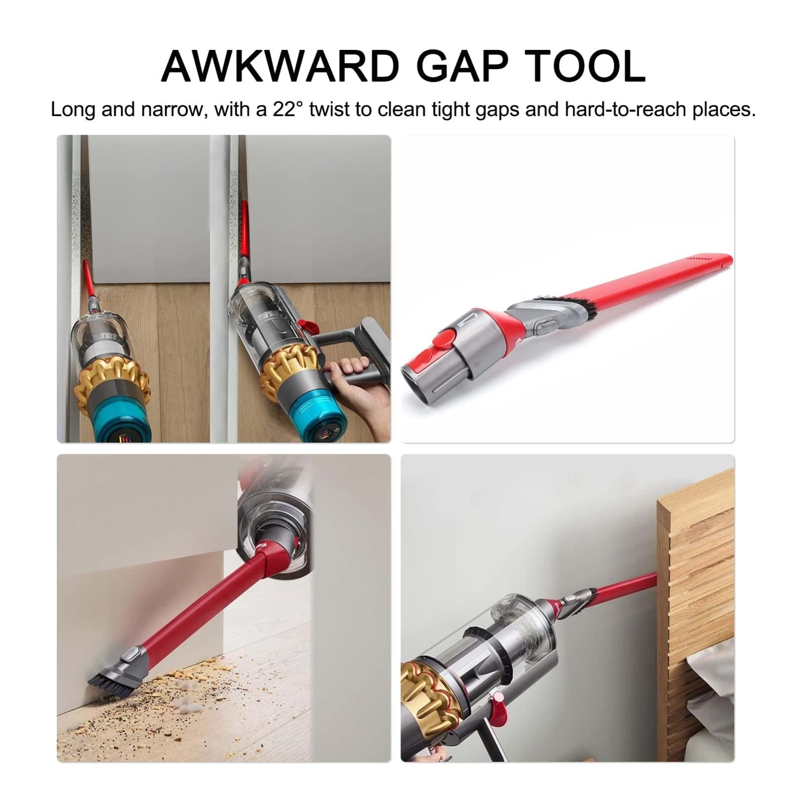 Ultra Narrow Crevice Brush Tool For V7 V15 Vacuum Cleaners 6