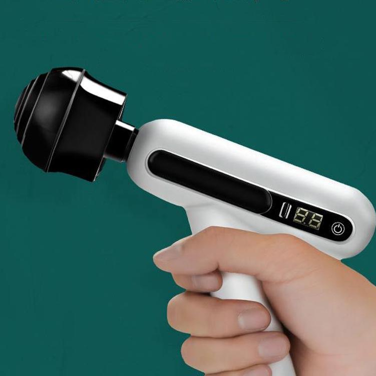 12-Speed Rechargeable Mini Massage Gun With Lcd Touch Screen 3