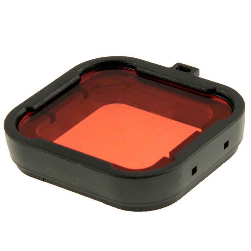 Gopro Hero4 / 3 Aqua Cube Dive Housing Filter - Red 12