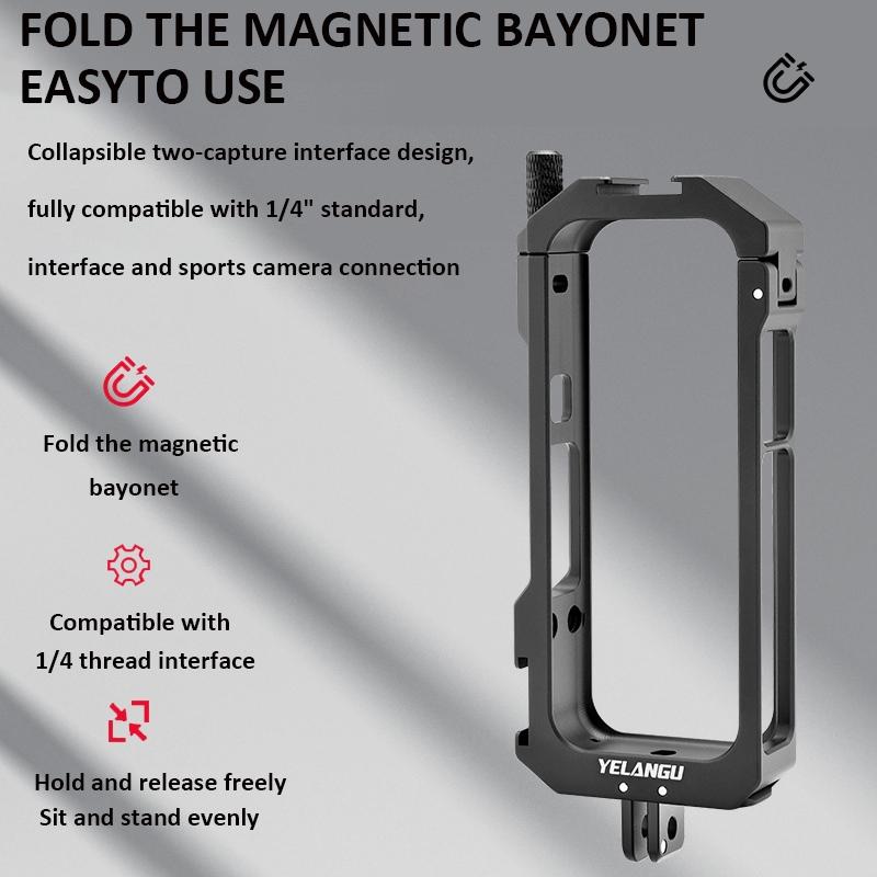 Extended Metal Cage for Insta360 X3 Camera 6