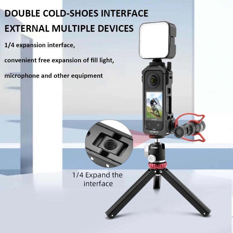 Extended Metal Cage for Insta360 X3 Camera 7