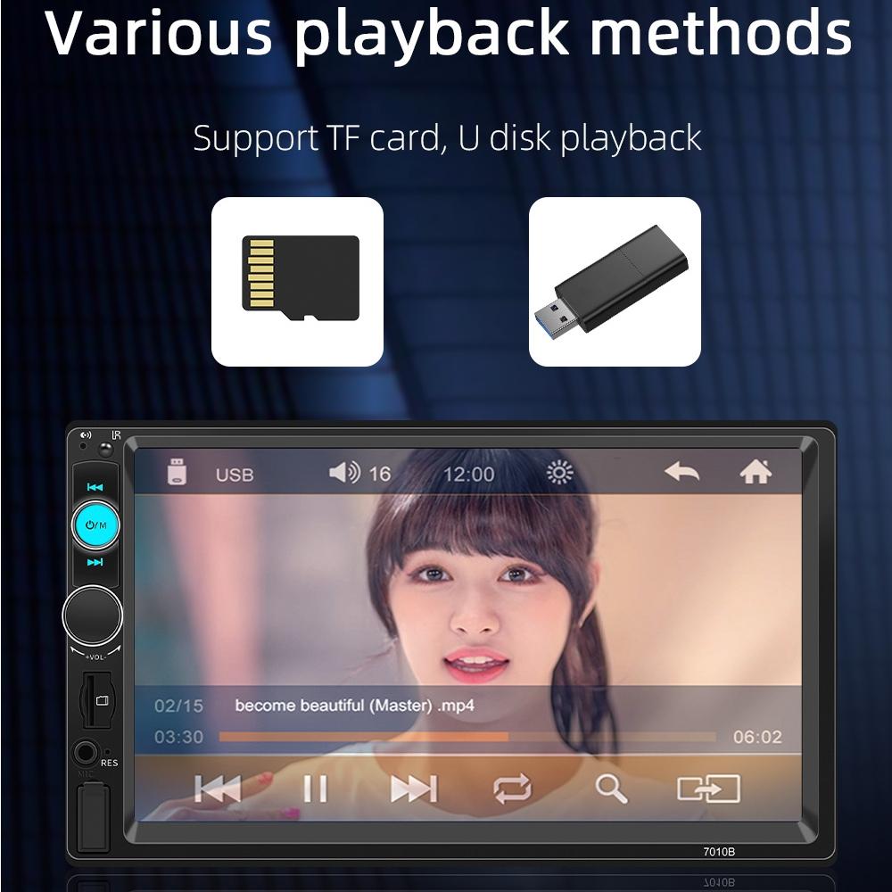 Touch Screen Mp5 Player With Bluetooth & Rear View - Universal Fit 10