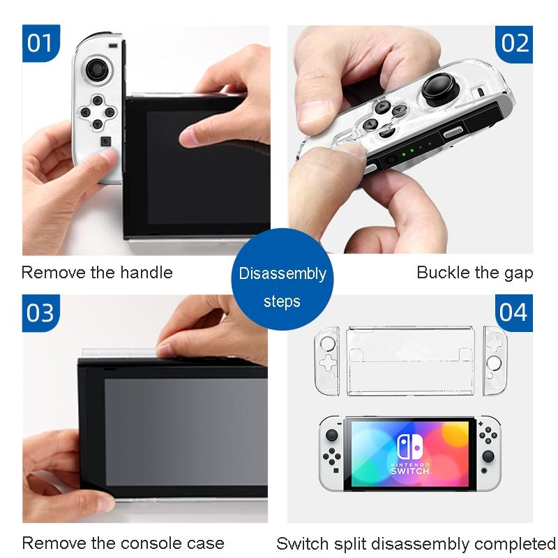 Crystal Tpu Pc Protective Case for Nintendo Switch Oled 9