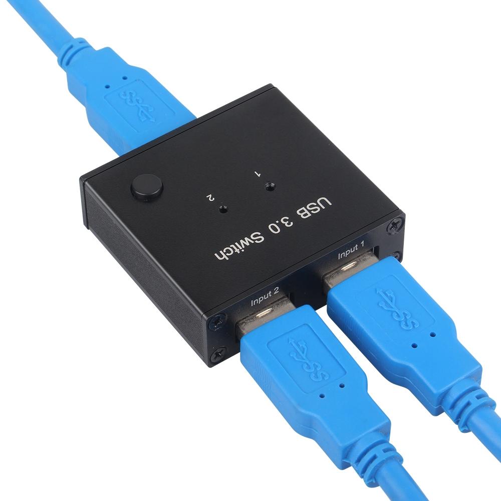 2-Port Usb 3.0 Switch 2 In 1 Out 4