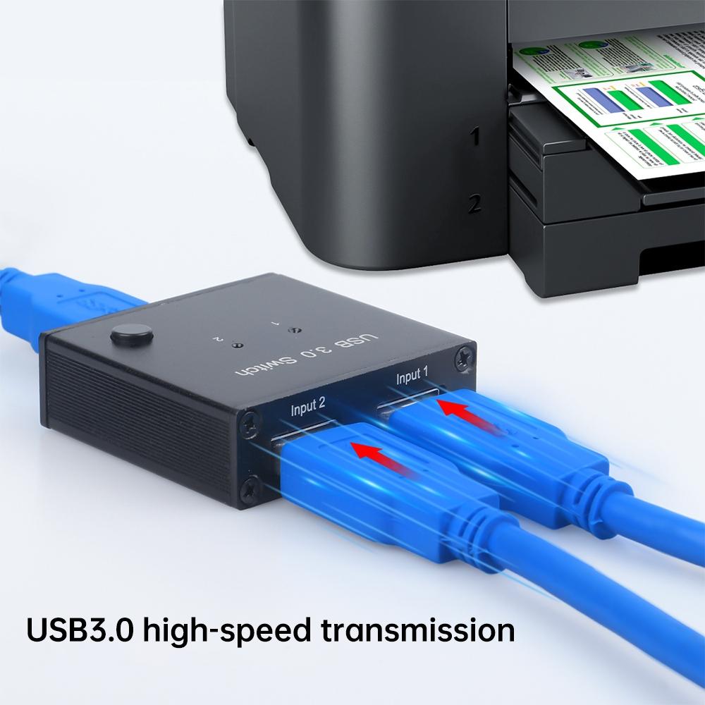 2-Port Usb 3.0 Switch 2 In 1 Out 6