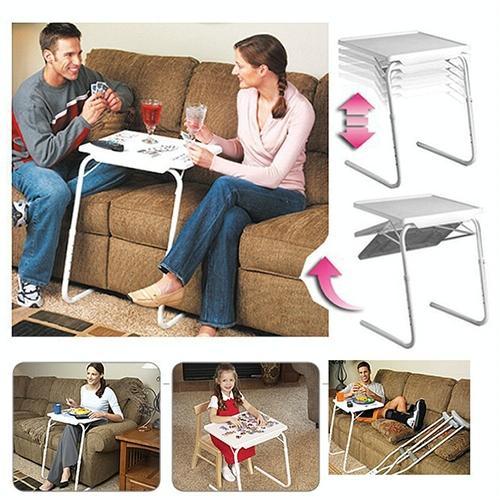 Portable Multi-purpose Laptop Table - Foldable & Adjustable 4