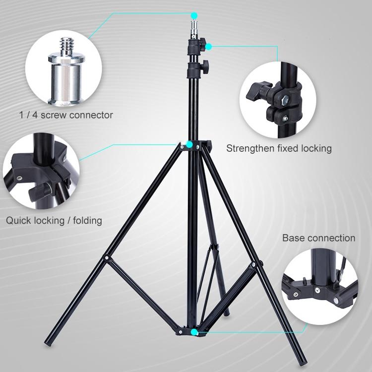 Portable 1.9M Studio Light Tripod - Oubao 6