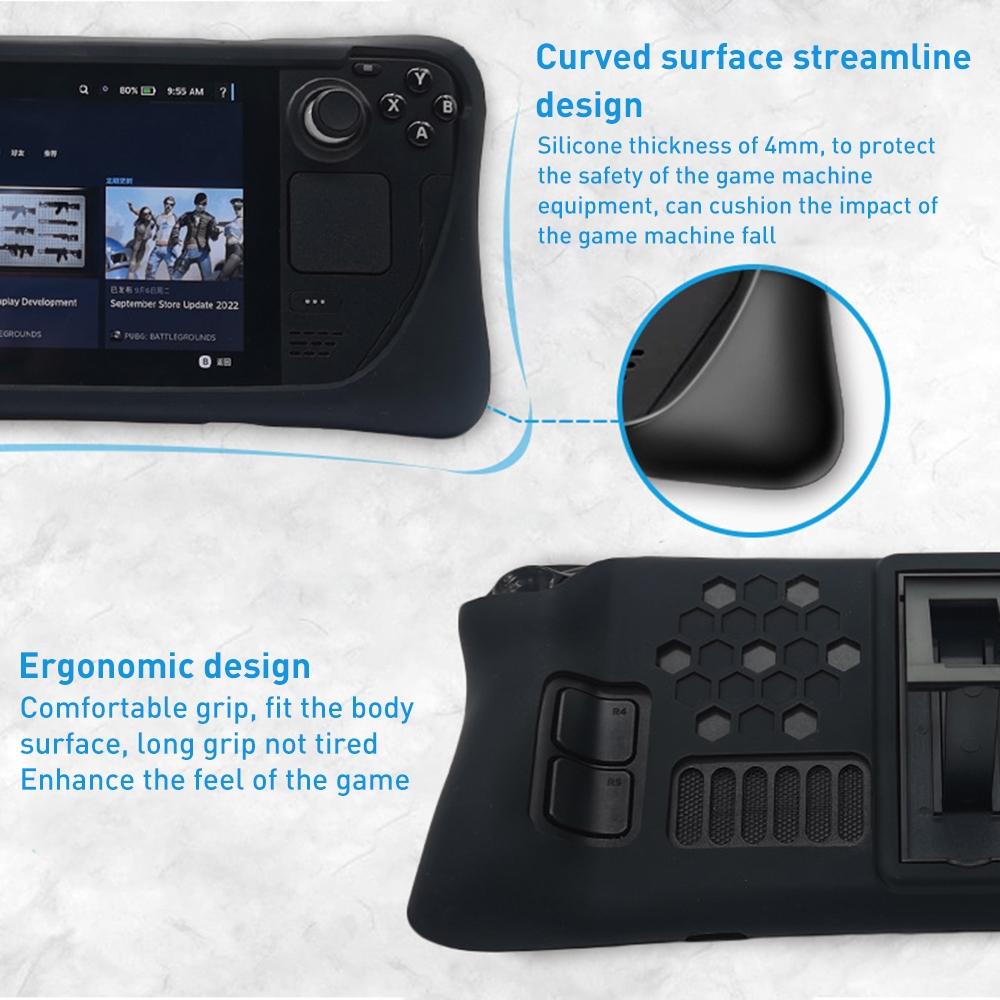 Steam Deck Silicone Case Set with Holder - Protect your Console 7