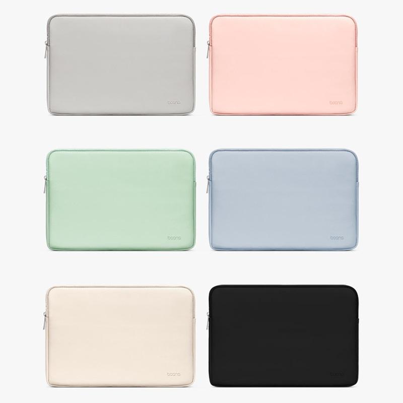 11 / 12 Inch Double-Layer Leather Laptop Bag - Gray 3