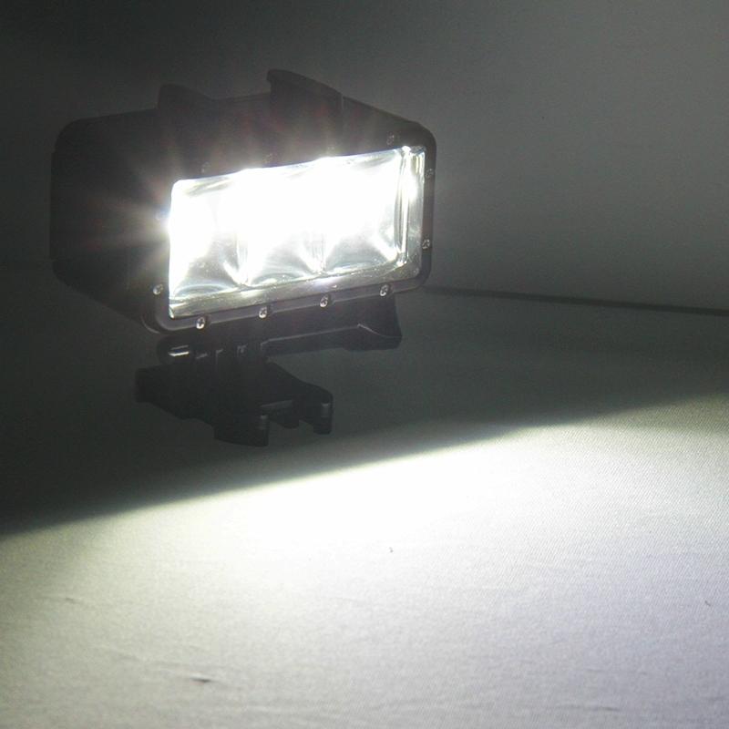 Waterproof Video Light for Action Cameras - 3 Modes 11