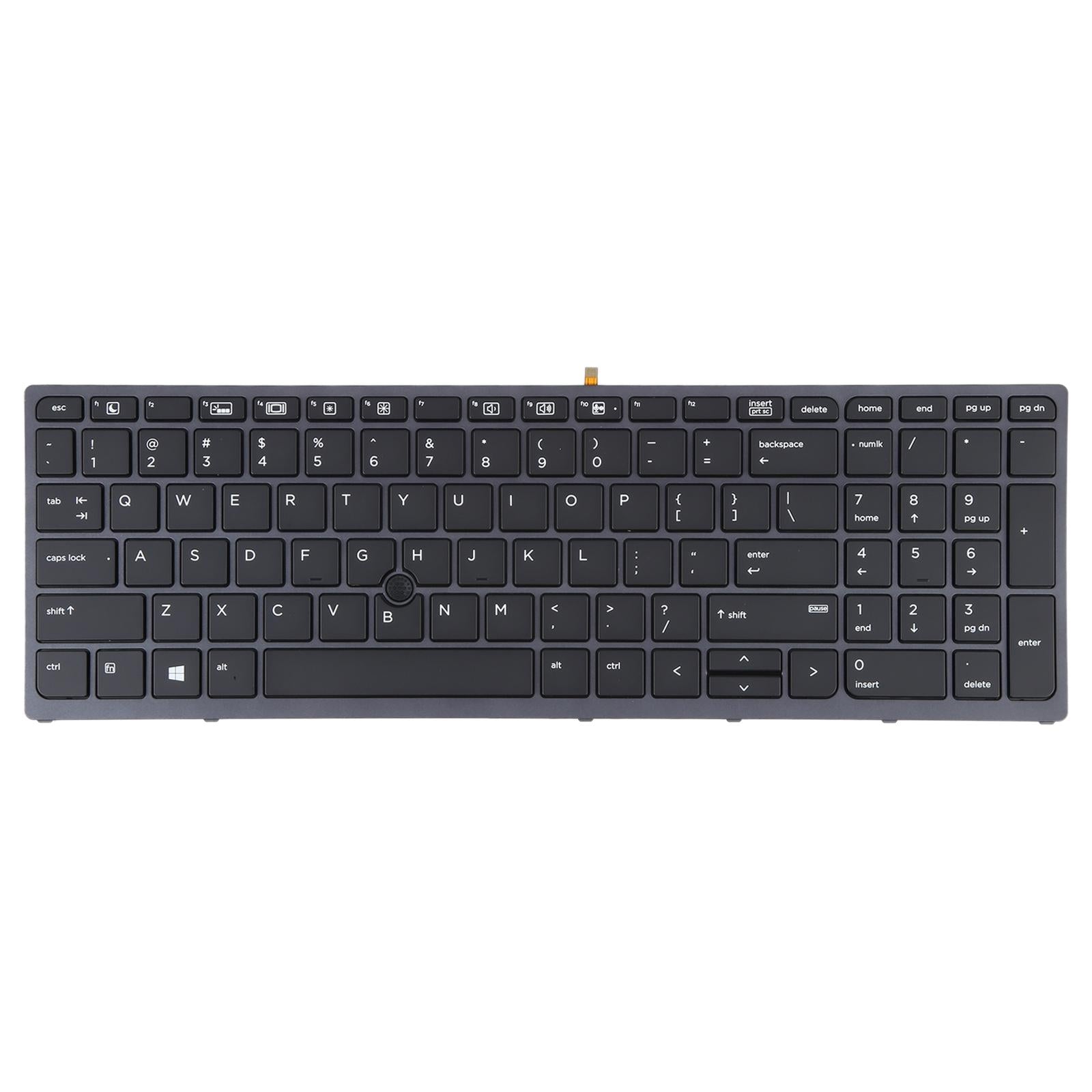 Hp Zbook 15 / 17 G3 us Keyboard with Backlight and Pointing - Black 3
