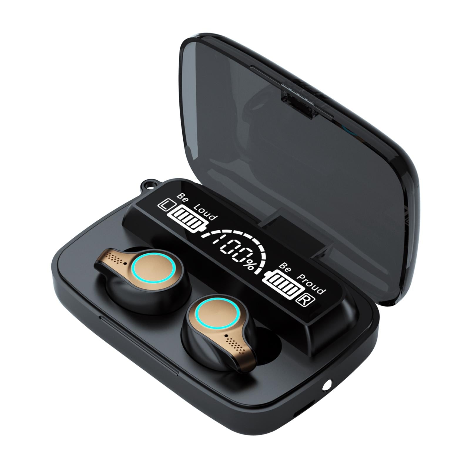 Waterproof Wireless Bluetooth 5.0 Earphones with Charging Box and Led Display
