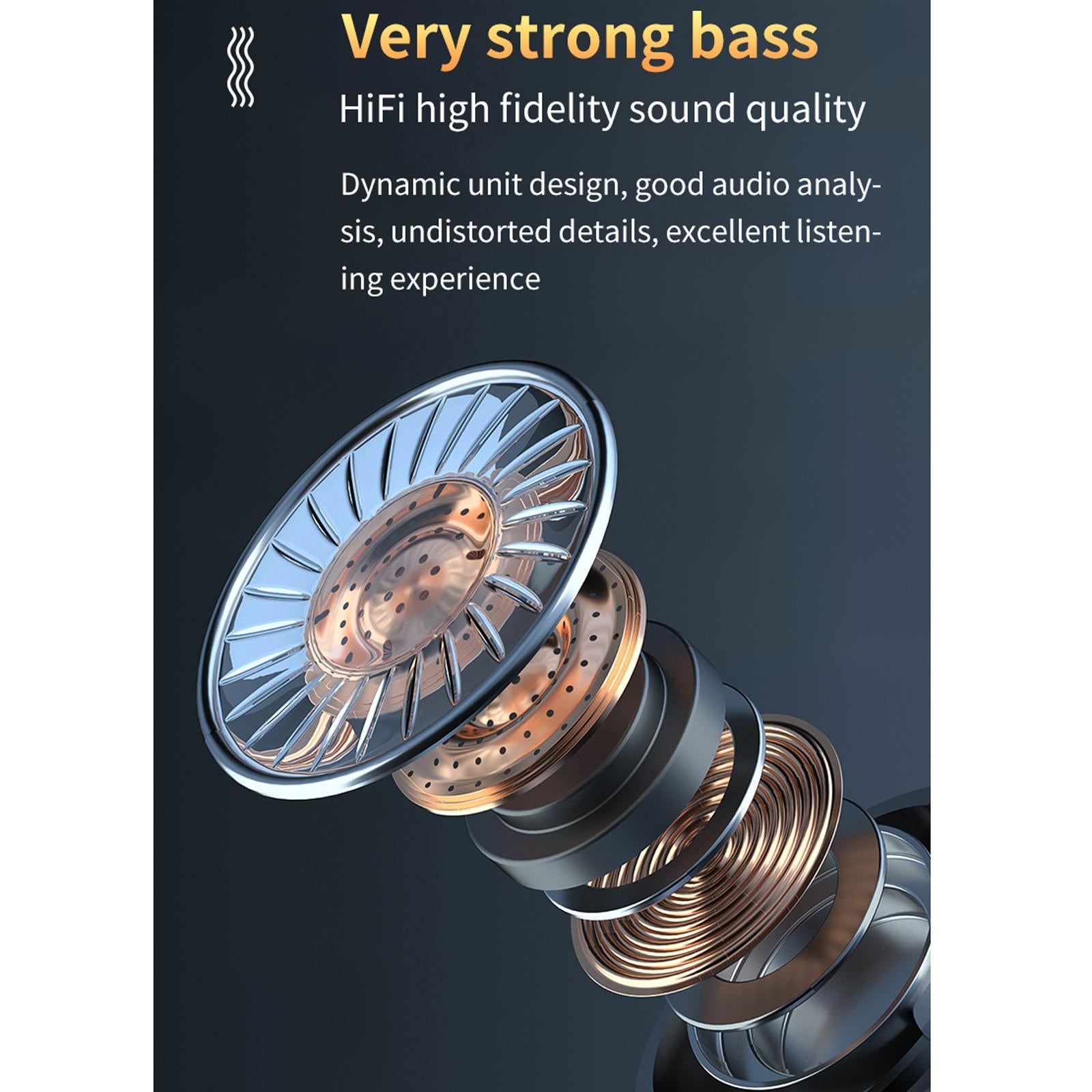 Waterproof Wireless Bluetooth 5.0 Earphones with Charging Box and Led Display 4
