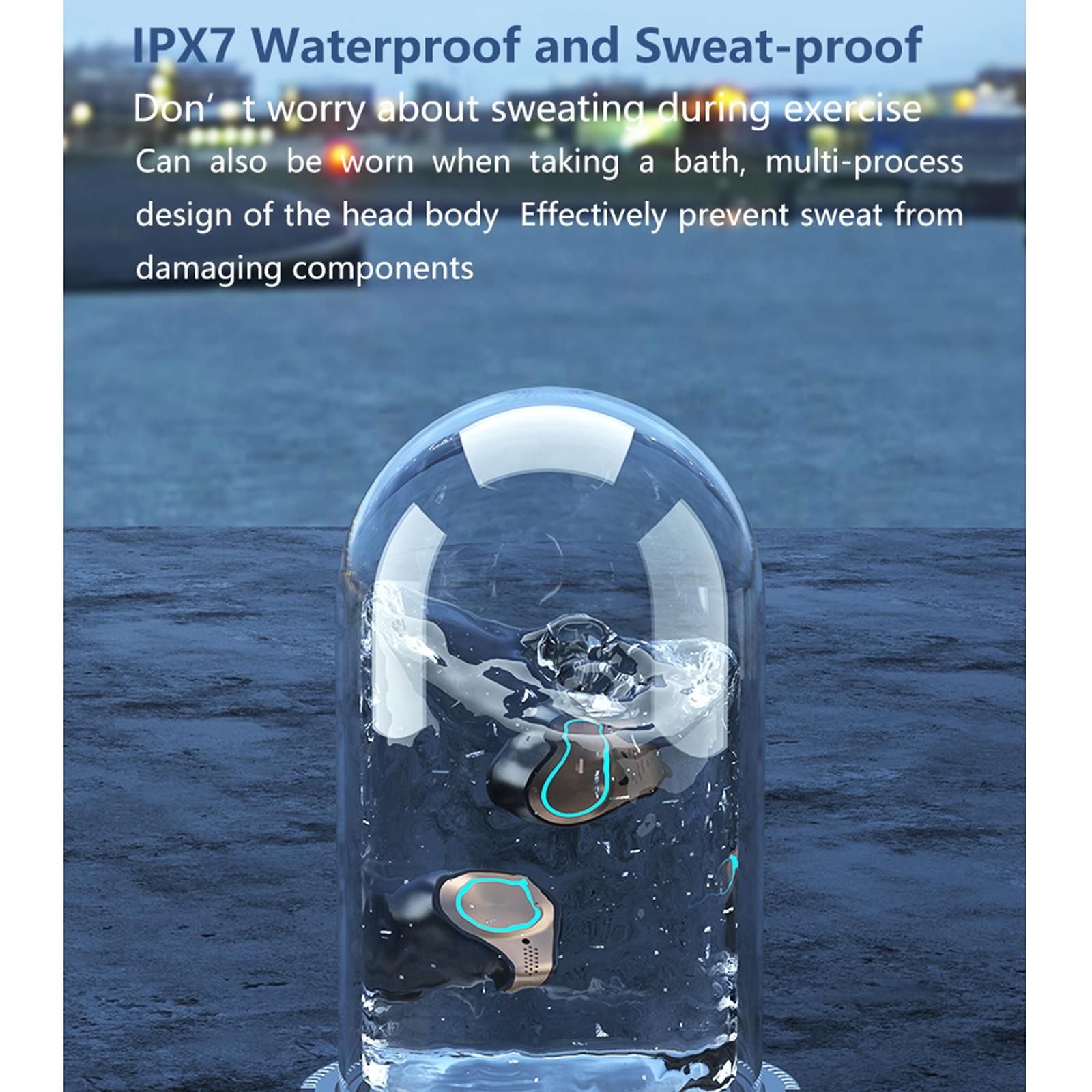 Waterproof Wireless Bluetooth 5.0 Earphones with Charging Box and Led Display 8