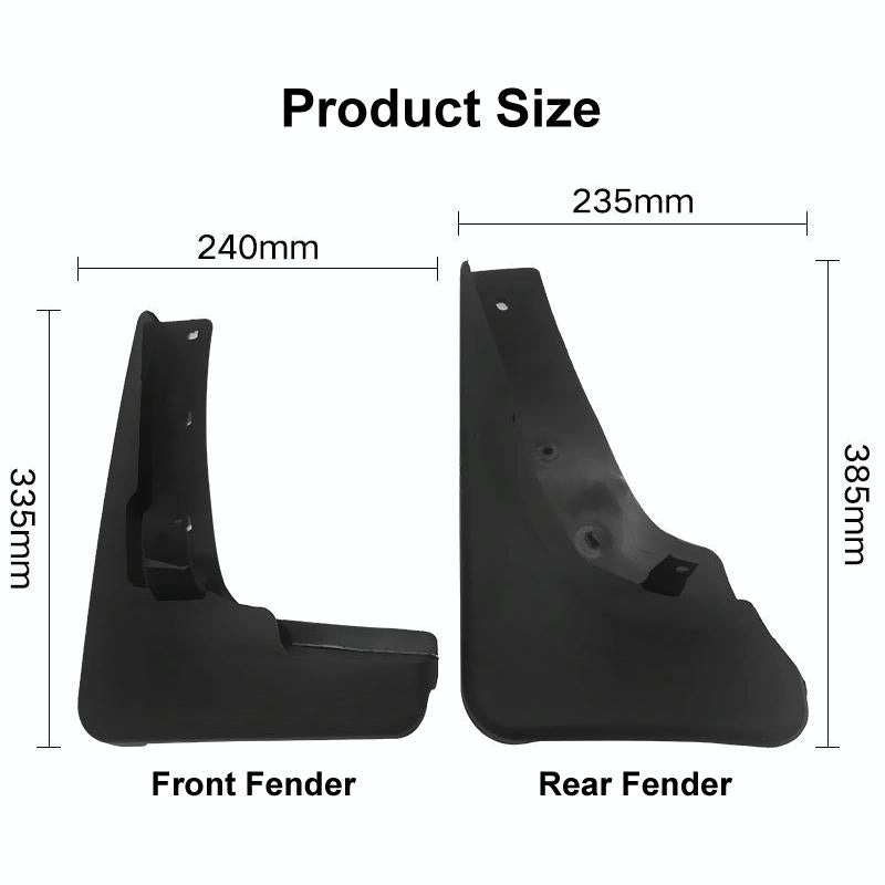 For Nissan X-Trail T31 2008-2013 4Pcs / Set Car Auto Soft Plastic Splash Flaps Fender Guard 4