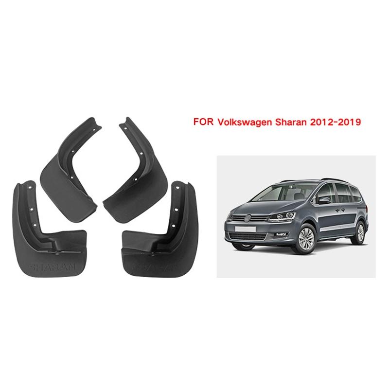 For Volkswagen Sharan 2012-2019 4Pcs / Set Car Auto Soft Plastic Splash Flaps Fender Guard 3
