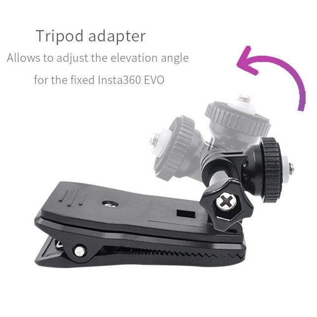 Insta360 one x / Evo Backpack Clip - Universal Fixing 5