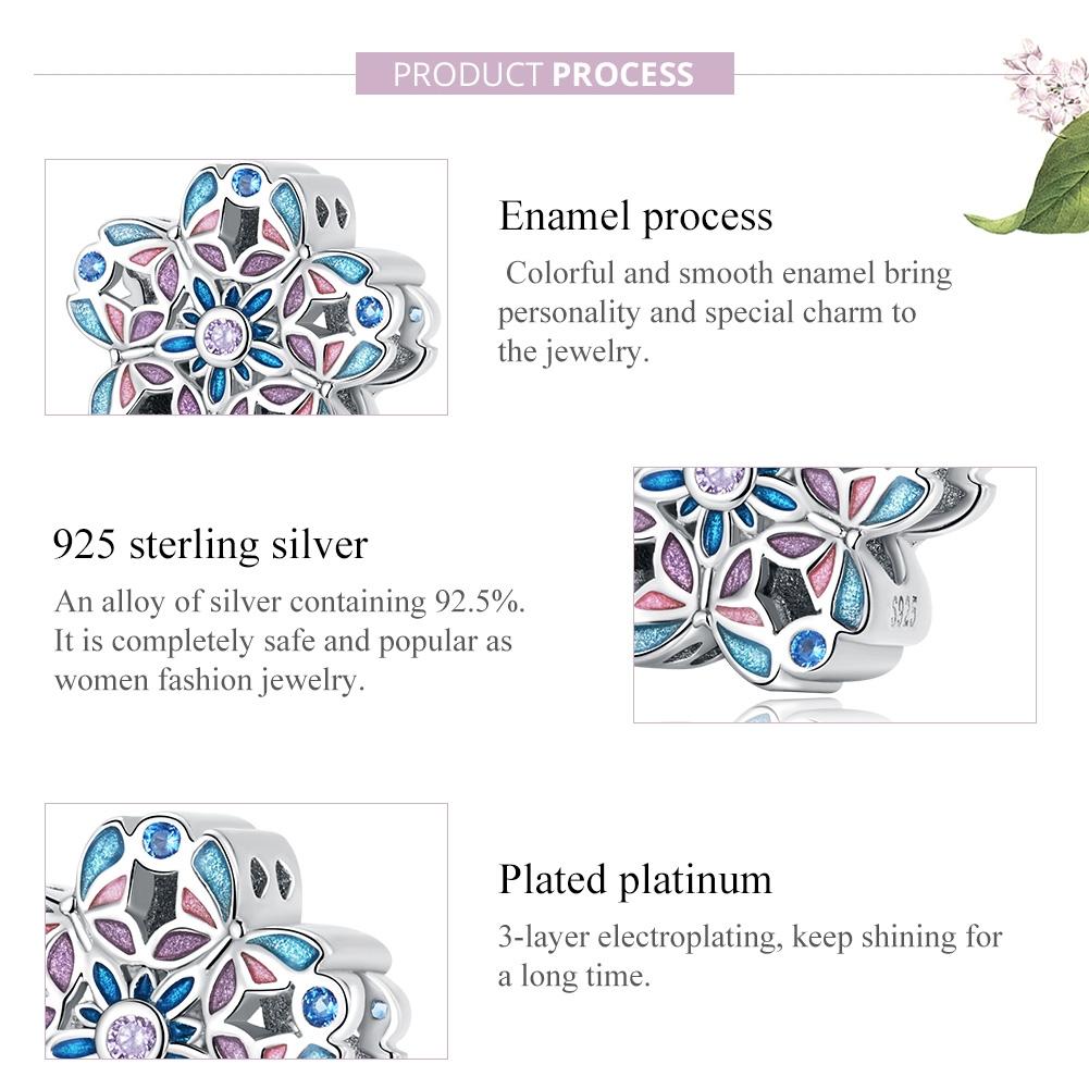 925 Sterling Silver Delicate Butterfly Bead For Bracelet / Necklace 5