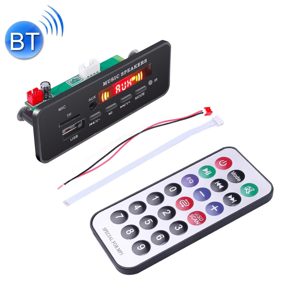 12V Car Mp3 Player Board With Fm Radio Bluetooth Recording & Remote 3