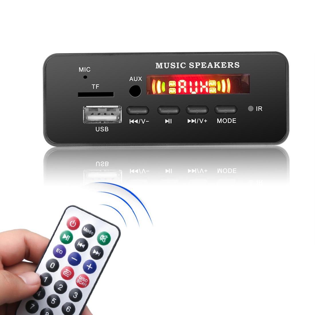12V Car Mp3 Player Board With Fm Radio Bluetooth Recording & Remote 5