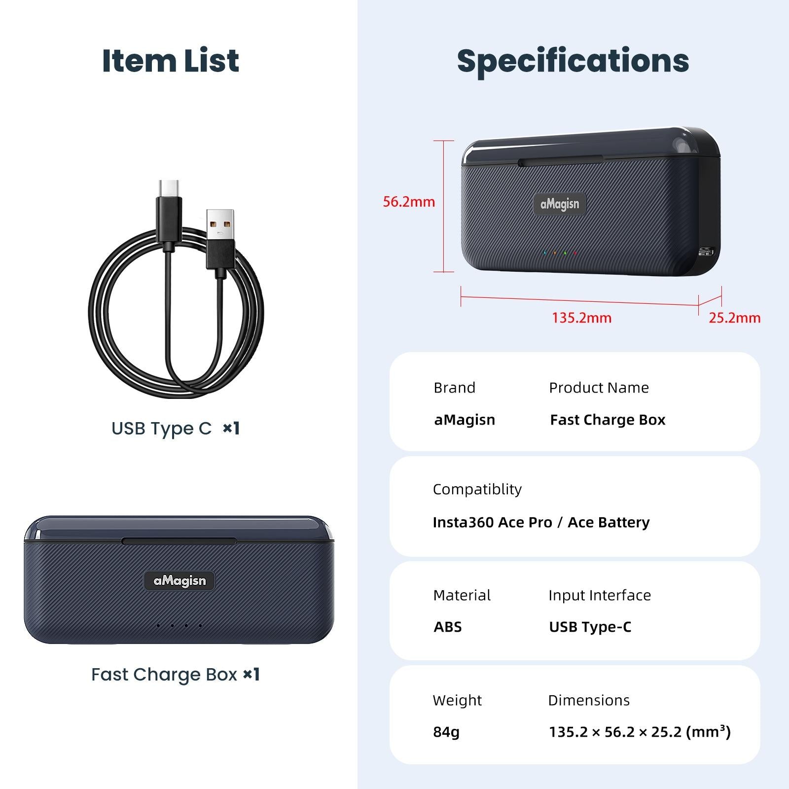 Fast Charging Camera Charger for Magisn Accessories 9