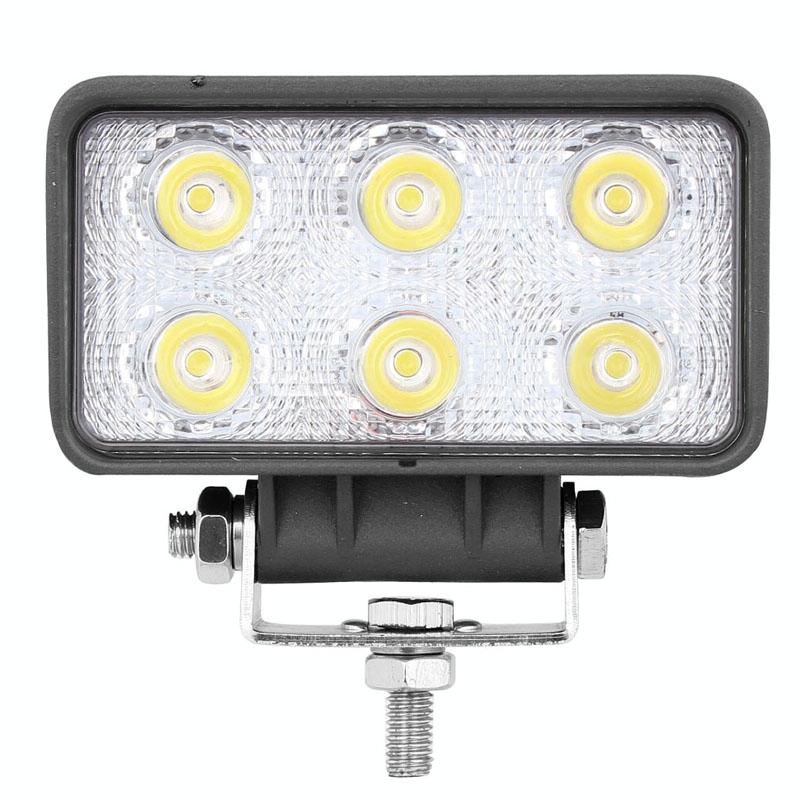 18W 1260 - 1350Lm Epistar 6 Led White 30 Degree Spot Beam Car Led Light Waterproof Ip67 Dc 10 - 30V 5