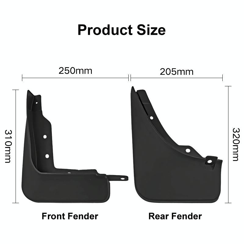 For Mercedes-Benz Glb 2020-2023 4Pcs / Set Car Auto Soft Plastic Splash Flaps Fender Guard 3