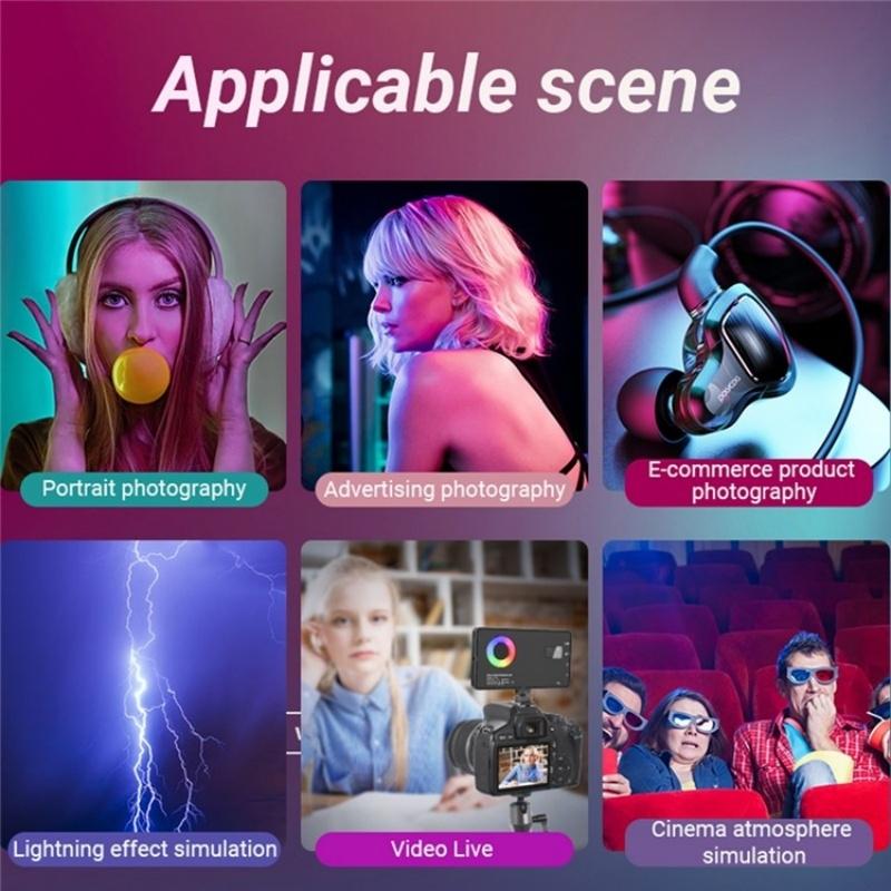 12 Effects Rgb Pocket Fill Light with 0.96 Tft Screen for M1se Photography 6