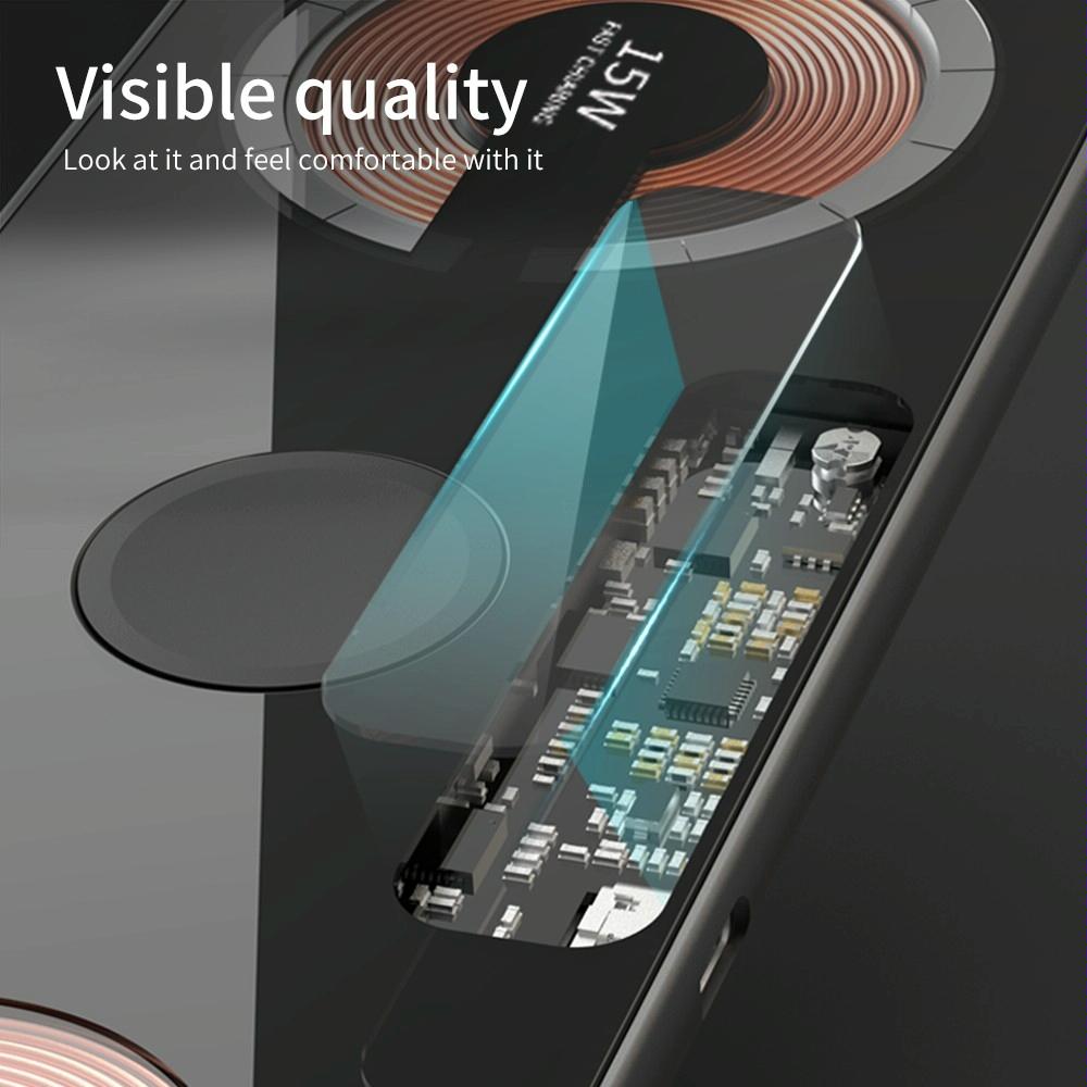 15W Dual Fast Charging Pad For 3 In 1 Wireless Phones 5