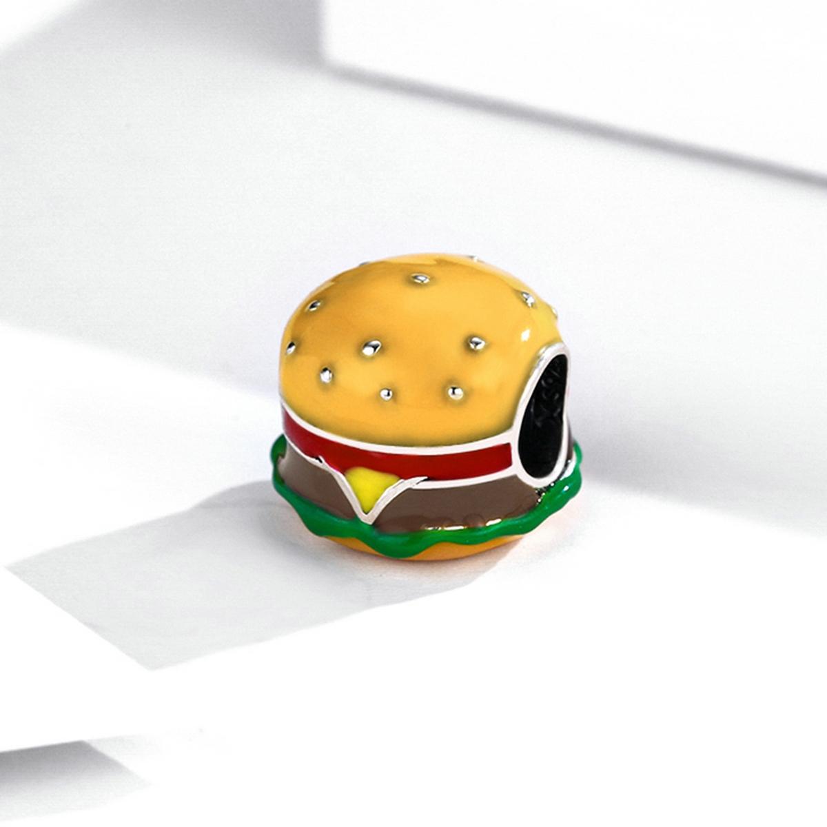 925 Sterling Silver Burger Bead For Diy Bracelet / Necklace 3