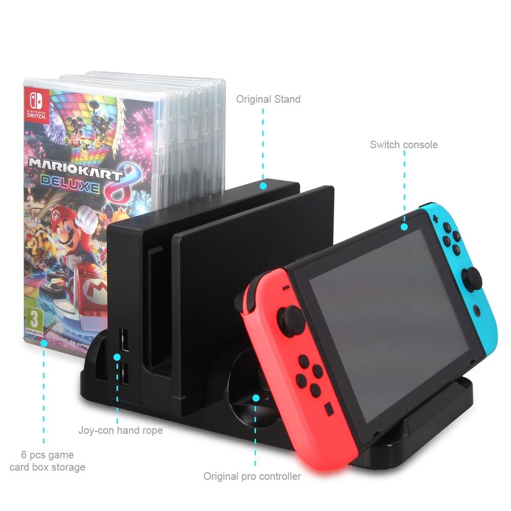 Nintendo Switch Charging Dock with Game Storage 5