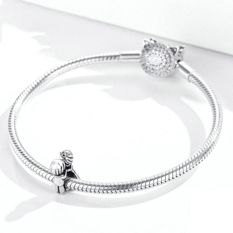 925 Sterling Silver Pendant With Beads For Diy Bracelet Or Necklace 3
