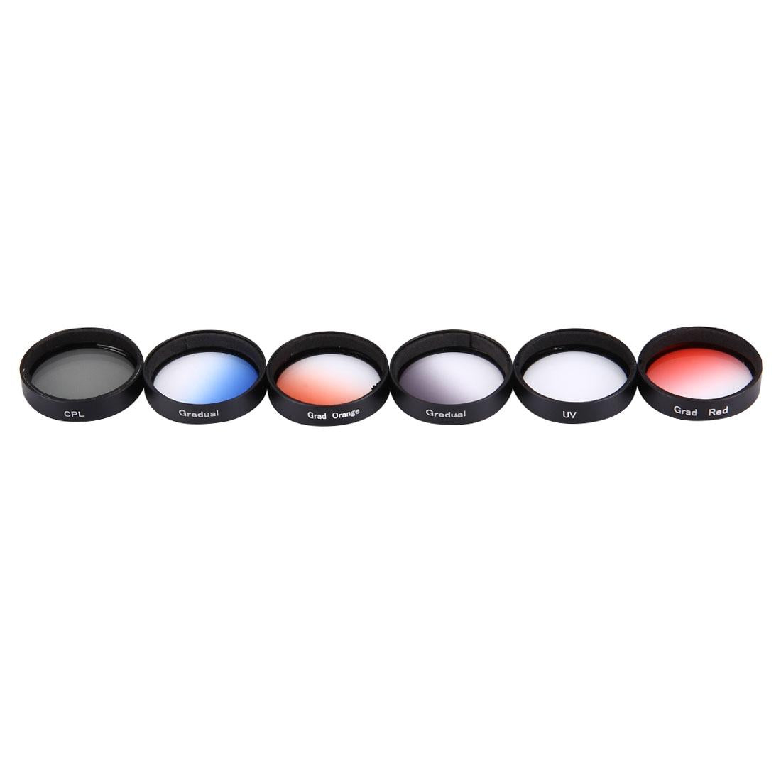 Professional 6-in-1 Lens Filter for Dji Phantom 3 / 4 - Cpl / Uv / Gradual 34mm 3