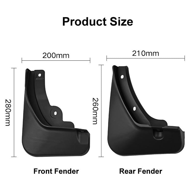 For Hyundai Ioniq 5 2020-2022 4Pcs / Set Car Auto Soft Plastic Splash Flaps Fender Guard 4