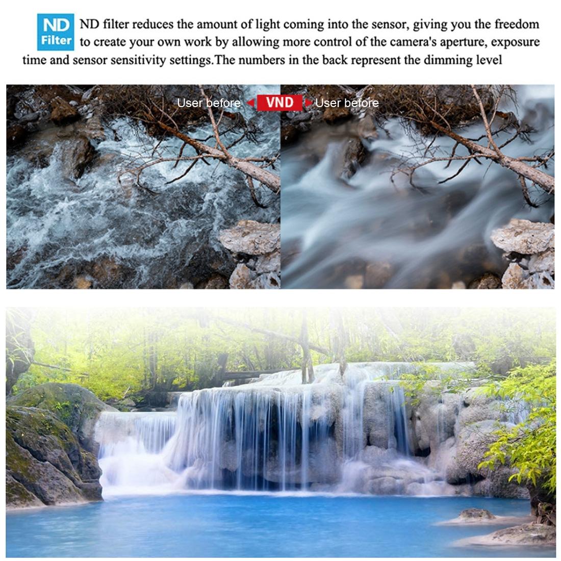 Adjustable Vnd 6-9 Stop Lens Filter for Dji Mavic Air 2 Drone 4