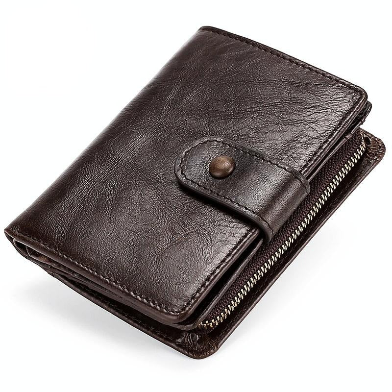 Leather Rfid Wallet - Multi-functional