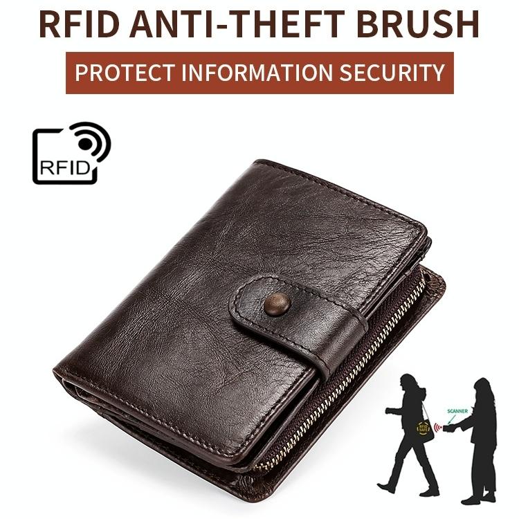 Leather Rfid Wallet - Multi-functional 6