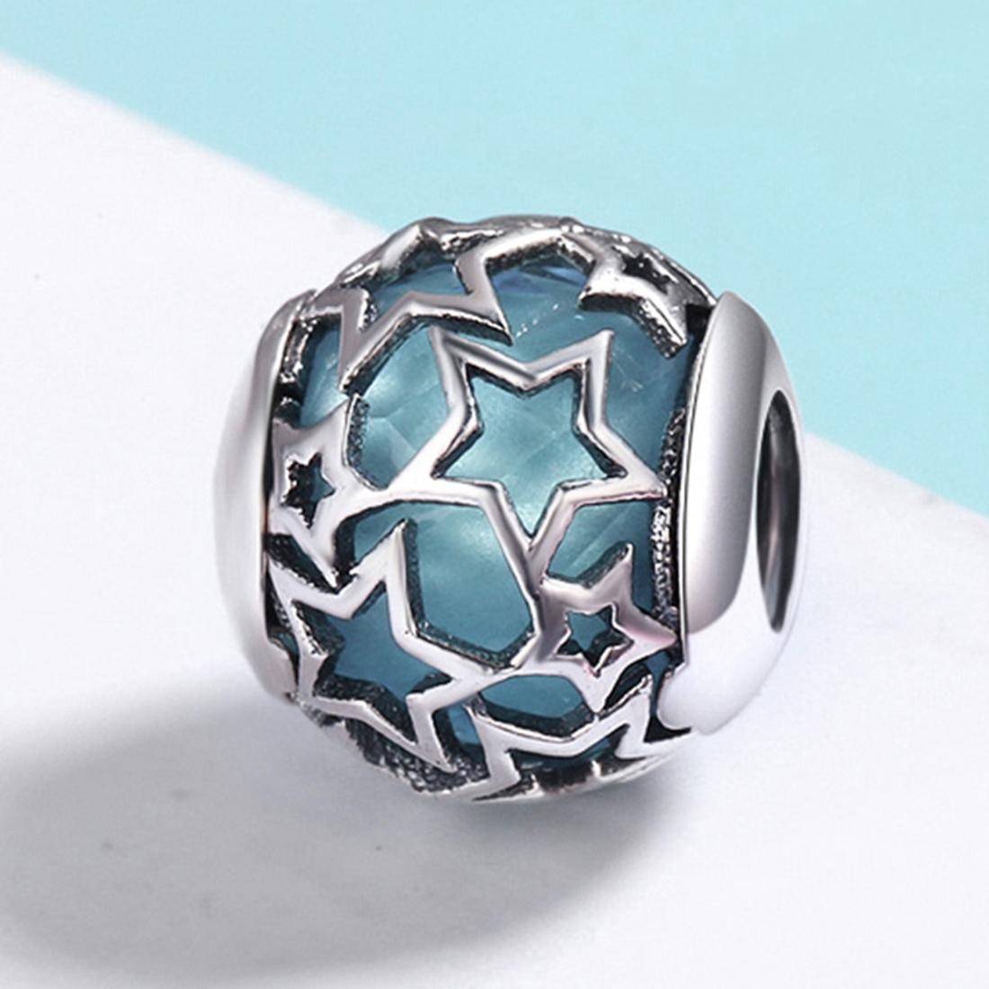 925 Sterling Silver Starry Sky Beads For Diy Bracelets & Necklaces 3