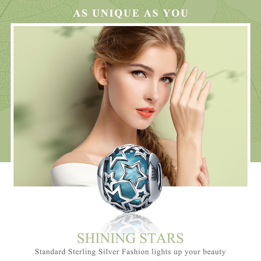 925 Sterling Silver Starry Sky Beads For Diy Bracelets & Necklaces 4
