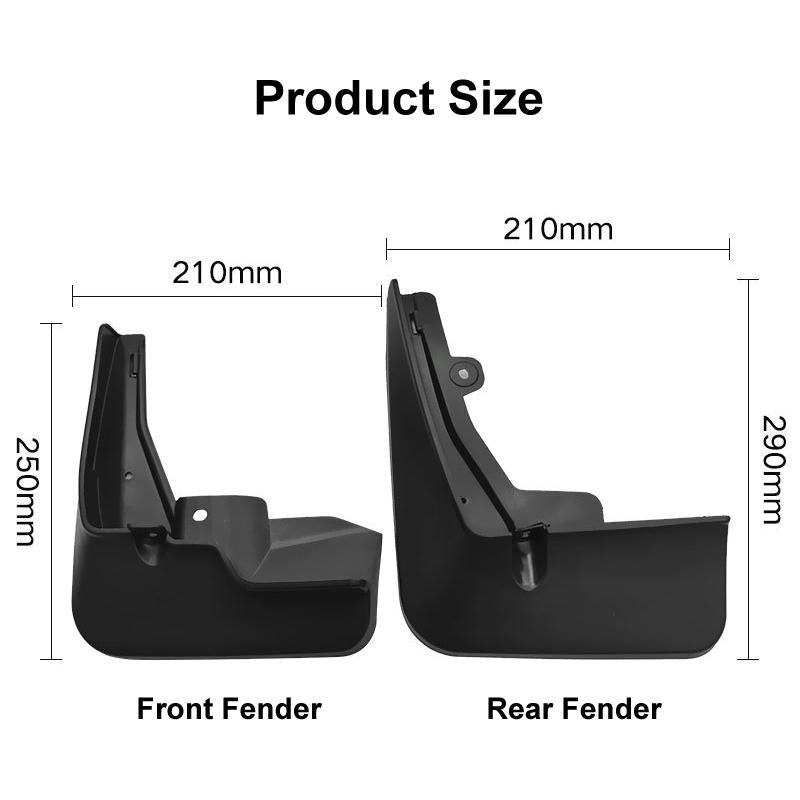 For Peugeot 2008 2020-2023 4Pcs / Set Car Auto Soft Plastic Splash Flaps Fender Guard 4