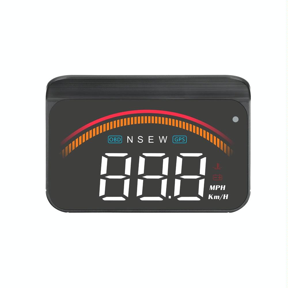 Car Obd2 + Gps Head Up Display Speed & Temperature Alarm