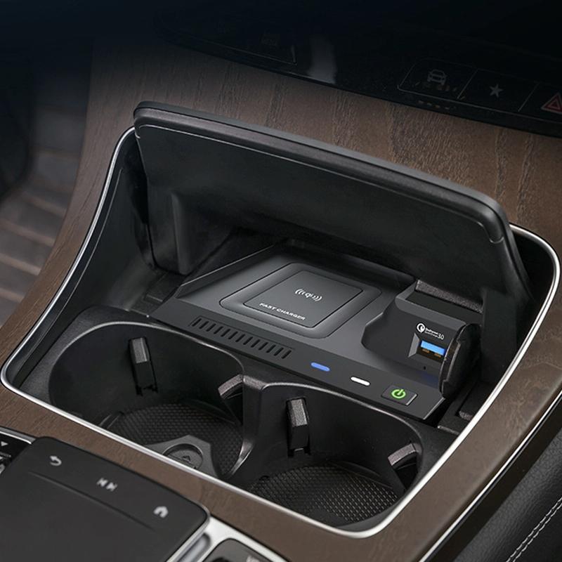 Wireless Charger for Mercedes-benz c Class - 10w Qi Standard Quick Charge - 2015-2021 7